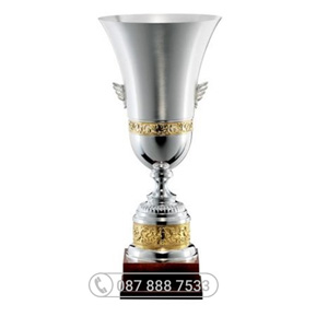 Cúp Milano Premium Màu Bạc Viền Vàng - KC-5011
