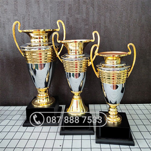 Cup kim loại bạch kim phối vàng - KC-4122