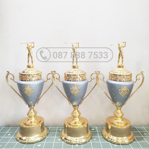 Cup kim loại vàng phối màu xám - KC-4156