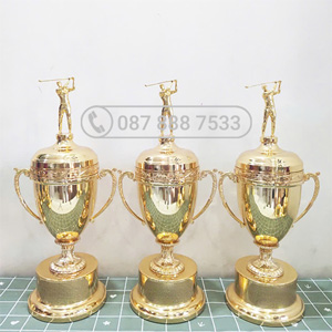 Cup kim loại vàng bóng đỉnh golfer - KC-4157