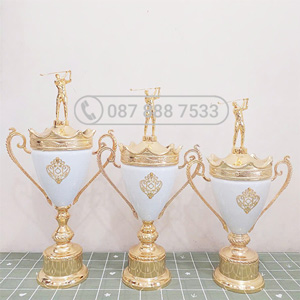 Cup kim loại vàng phối trắng - KC-4159