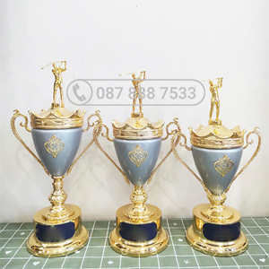 Cup kim loại vàng phối màu xám - KC-4160