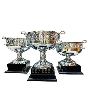 Cúp kim loại màu bạc (gắn được đỉnh pickleball) - PIC-2147