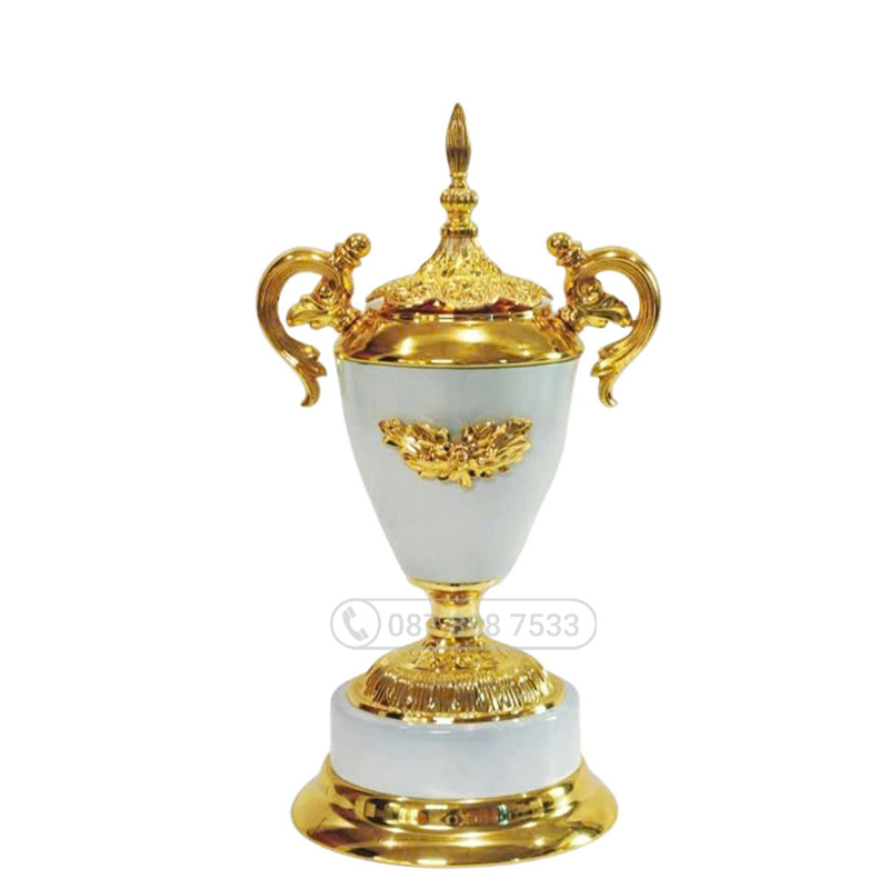 Cúp kim loại màu vàng trắng (gắn được đỉnh pickleball vàng bạc đồng) - PIC-2127