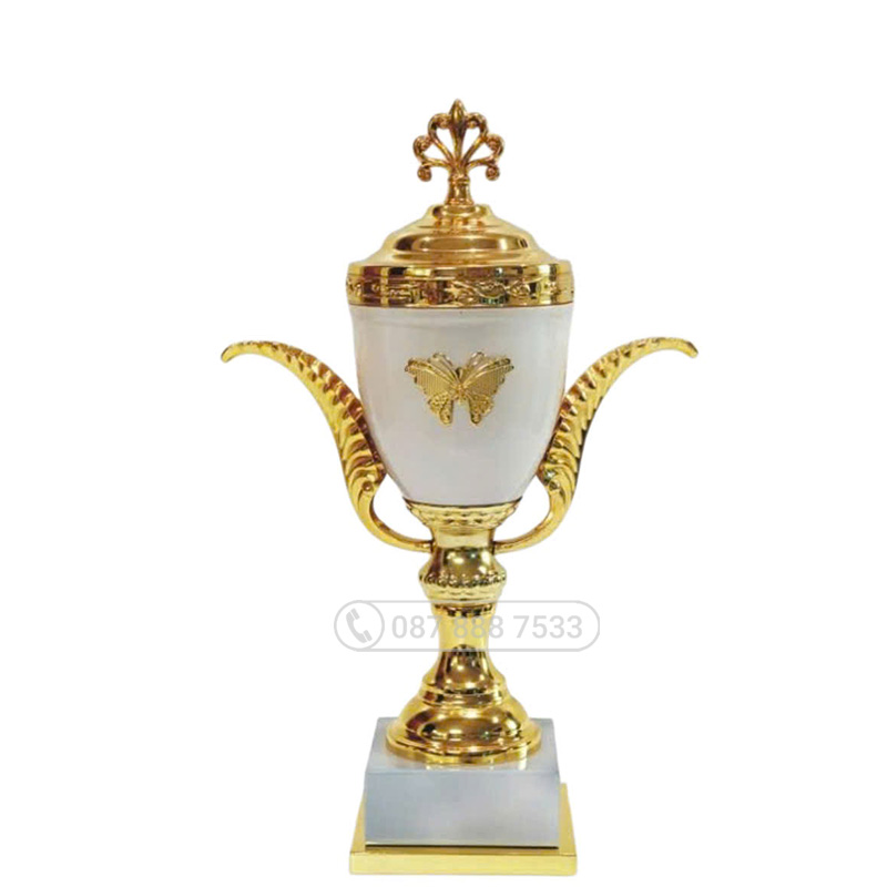 Cúp kim loại màu vàng trắng (gắn được đỉnh pickleball vàng bạc đồng) - PIC-2129