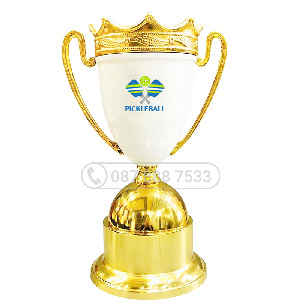 Cúp Pickleball kim loại màu vàng – trắng - PIC-2111