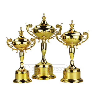 Cúp kim loại màu vàng (gắn được đỉnh pickleball) - PIC-2159 