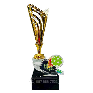 Cúp pickleball kim loại màu vàng - PIC-2184