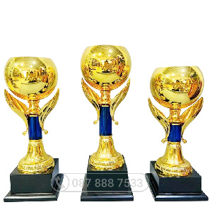 Cúp kim loại màu vàng (in được logo pickleball lên thân) - PIC-2121