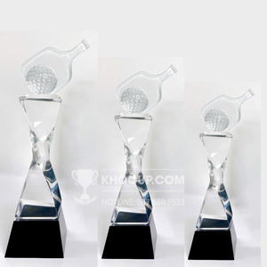 Cúp Pickleball pha lê, thân xoắn - PIC-1129